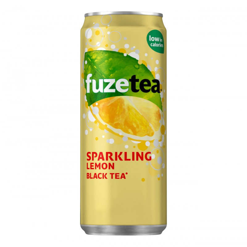 Fuze Tea Sparkling Black Tea Blikjes 33Cl Tray Prijs 13,25 |Kopen,  Bestellen| Aanbieding Goedkoopblikjes.Nl