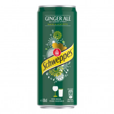 Schweppes Ginger Ale Blikjes Tray 24x33cl
