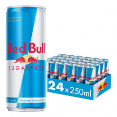 Red Bull Sugar Free Suiker Vrij Blikjes Tray 24x25cl