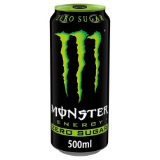 Monster Energy ZERO Sugar Blikjes 50cl Tray 12 stuks