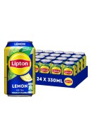 Lipton Ice Tea Lemon Blikjes 33cl Tray 24 Stuks