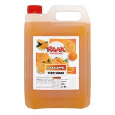 Raak Limonade Siroop Sinaasappel ZERO 5 Liter Grote Kan