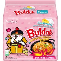 Samyang Instant Noedels Ramen Buldak Hot chicken Carbonara 130 gram Pak 5 Stuks (1,69 pst)