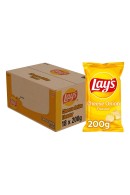 Lay's Cheese Onion Chips Grote Zakken 200 gram Doos 18 Stuks