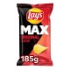 Lay's Chips Ribbelchips Naturel Grote Zakken 185 gram Doos 10 Stuks