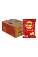 Lay's Chips Naturel Kleine Zakjes 85 gram Doos 12 Stuks