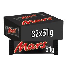 Mars Melk Chocolade Singles 32 stuks x 51 gram
