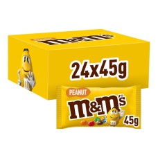 M&M's Pinda - Melk Chocolade Singles 24x45g