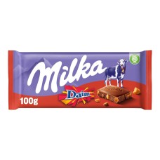 Milka Chocolade Reep Daim 100 Gram 5 Stuks