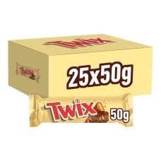 Twix Chocoladerepen 50 Gram Doos 25 Stuks