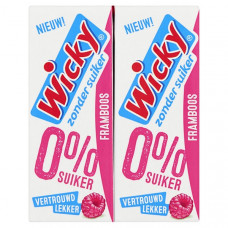 Wicky Fruitdrink Framboos Zonder Suiker 20cl Tray 30 Pakjes