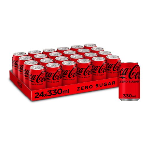 Coca-Cola-Zero-Blikje-Deens-33cl-doos