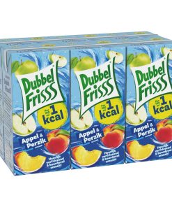Fruitdrink Appel Perzik 20cl Tray 30 Pakjes – fruitige appel-perzik drank in drinkpakjes