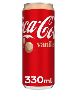 Coca-Cola Vanilla Blikjes 33cl Tray 24 Stuks – cola met zachte vanillesmaak, fris en bruisend