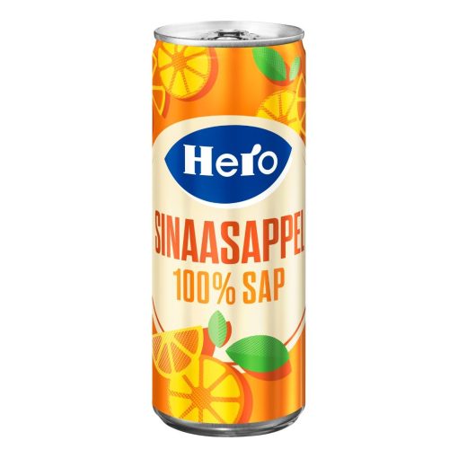 Hero Jus d Orange Blik Tray 24x25cl