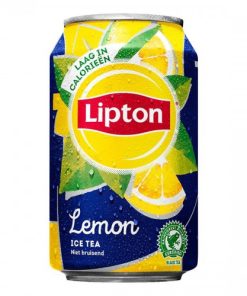 lipton ice tea lemon 33cl tray 24 blikjes kopen citroen ijsthee zonder prik