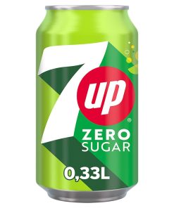 7up free sugar zero 33cl tray 24 blikjes suikervrije frisdrank citroen limoen