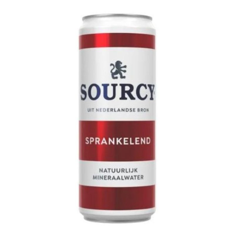 Sourcy Rood Water Blikjes 33cl 24 stuks