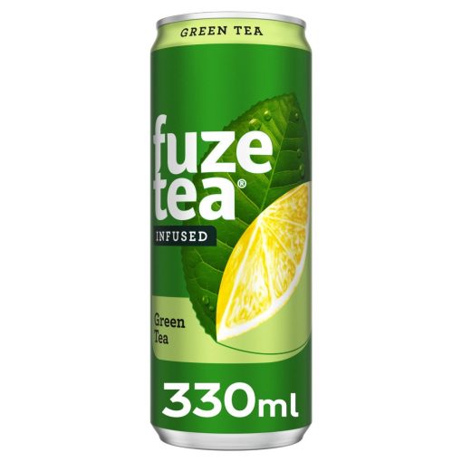 Fuze Tea Green Blikjes 33cl Tray 24 Stuks – zachte, verfrissende groene ijsthee met natuurlijke smaak