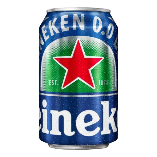 Heineken 0.0 Bier Alcoholvrij Blikjes 33cl