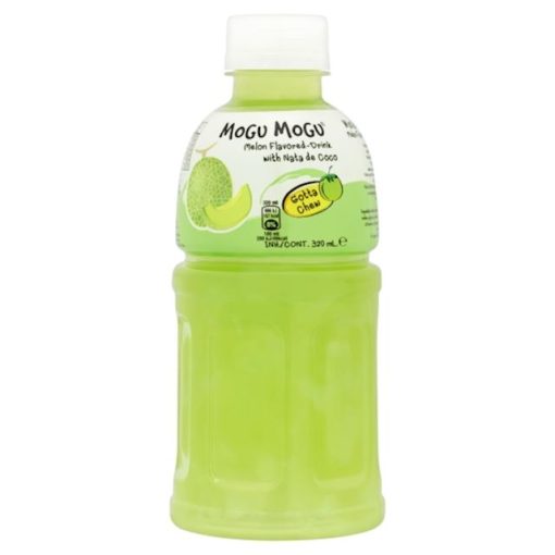 mogu mogu meloen 320ml doos 24 flesjes kokosstukjes tropisch drankje