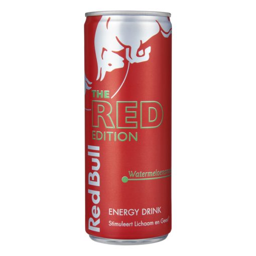 red bull watermelon 25cl tray 12 blikjes red edition energiedrank watermeloen