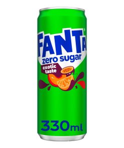Fanta Exotic Zero Blikjes 33cl Tray 24 Stuks