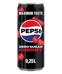 Pepsi Cola Zero Cherry Blikjes 33cl Tray