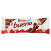 Kinder Bueno Chocoladerepen 43g – doos met 30 stuks melkchocolade en romige hazelnootvulling.