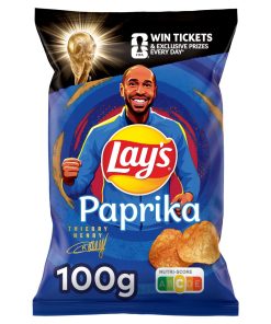 Lay's Chips Paprika zakken 100 gram doos 12 stuks