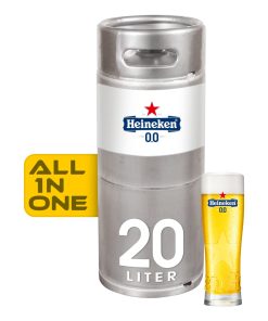 Heineken 0.0 biervat van 20 liter. Alcoholvrij bier voor professionele tapinstallaties. Licht, fris pils met zachte afdronk. Ideaal voor horeca en events