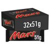 Mars Melk Chocolade Repen 51g – voordeelverpakking 32 stuks melkchocolade met karamel en nougat.