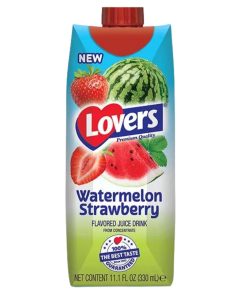 Lovers Juice Watermelon Strawberry 33cl – tray 18 drinkpakjes