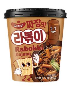 Rabokki Jjajang Smaak - Ramen met Tteokbokki - Instant Noedels 165 Gram