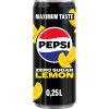 Pepsi Cola Zero Max Lemon Blikjes 25cl Tray 12 Stuks