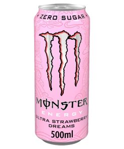 Monster Ultra Strawberry Dreams 50cl Energy Blikjes Tray 12 Stuks