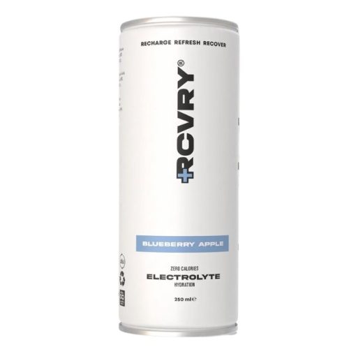 RCVRY Blueberry-Apple 25cl – tray met 12 elektrolytendrankjes zonder koolzuur