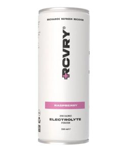 RCVRY Raspberry 25cl – tray met 12 elektrolytendrankjes suikervrij zonder prik