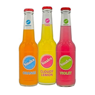 Sinalco frisdrank flesjes en trays – Cloudy Lemon, Orange, Violet, Apfelschorle en Cola Mix – kopen bij Goedkoopblikjes.nl