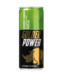 Golden Power Energy Drink 25cl Tray 24 Stuks – energiedrank met cafeïne en taurine voor directe energieboost.