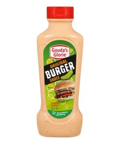 Gouda’s Glorie Original Burgersaus 850ml – romige burgersaus in grote knijpfles.
