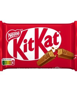 KitKat Chocolade 41.5g – doos met 36 stuks knapperige wafelrepen omhuld met romige melkchocolade.