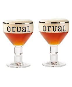 Orval Bierglas Trappist 33cl – kelkglas 2-pack