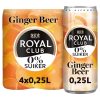 Royal Club Ginger Beer 0% Suiker 25cl – tray 12 blikjes