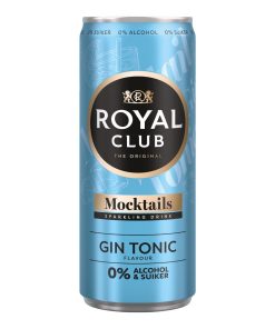 Royal Club Mocktails Gin Tonic 0% Alcohol 25cl – tray 12 blikjes