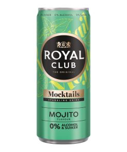 Royal Club Mocktails Mojito 0% 25cl – tray 12 blikjes