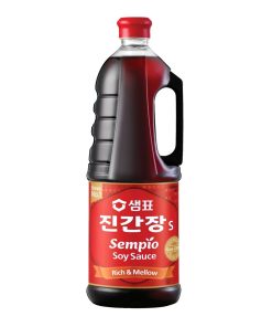 Sempio Sojasaus Grote Fles 1,7 Liter – Koreaanse umami sojasaus voor wok, sushi en marinades.