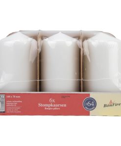 Stompkaars wit 148/78 – pak 6 stuks Bonfire