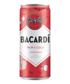 Bacardi Cola Blikjes 25cl – premix rum cola tray 24 stuks