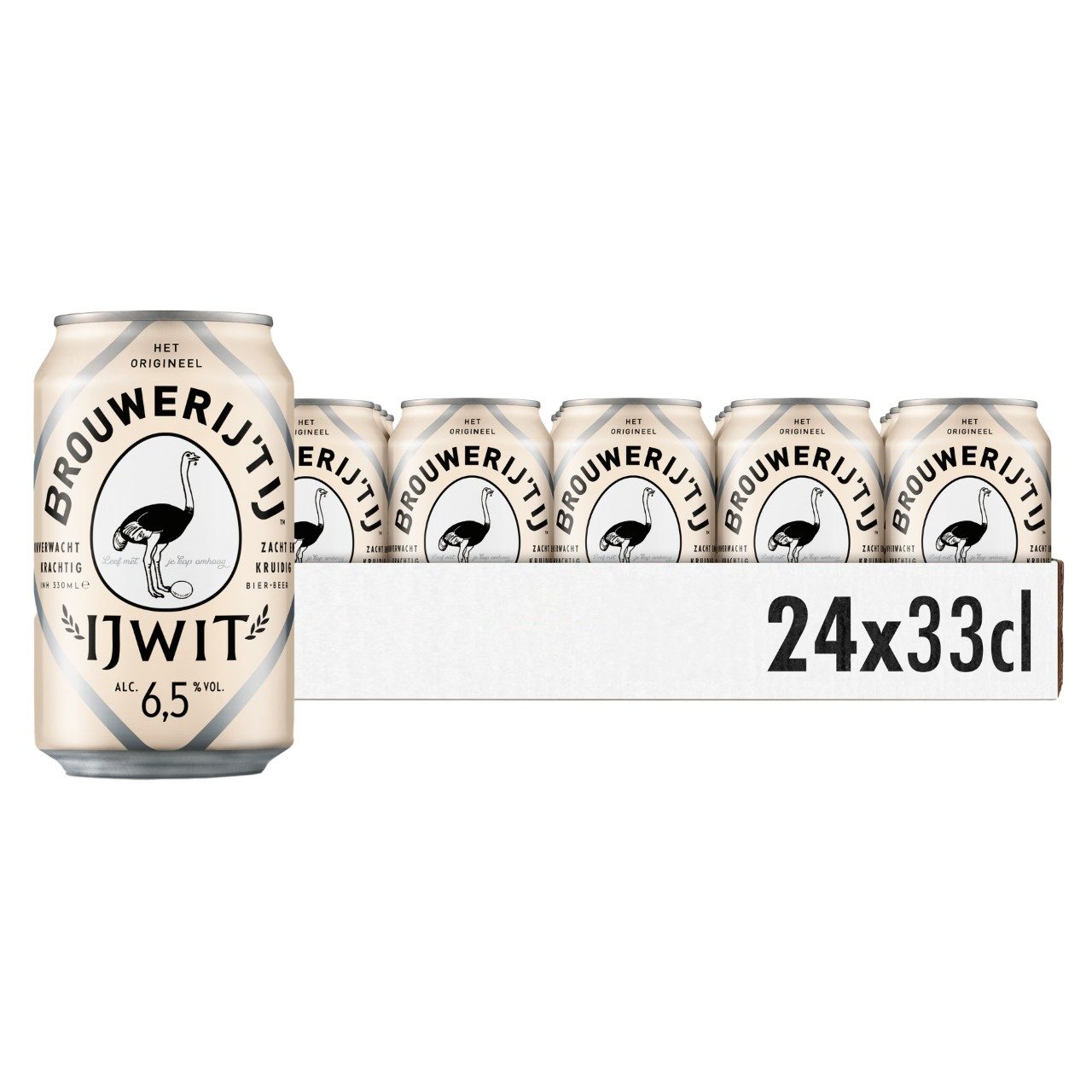Brouwerij 't IJ IJwit Witbier Blikjes 33cl Tray 24 Stuks - Afbeelding 3